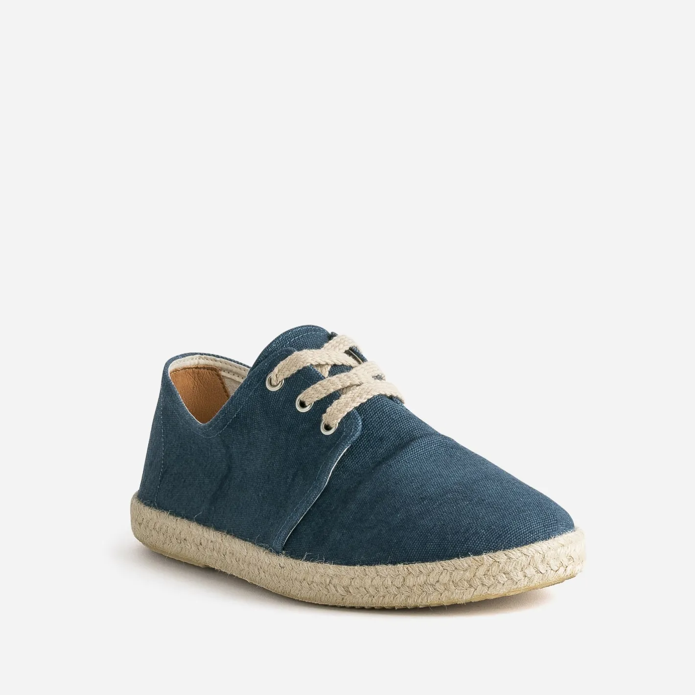 Espadrille marine en toile éco-conçu^Eram