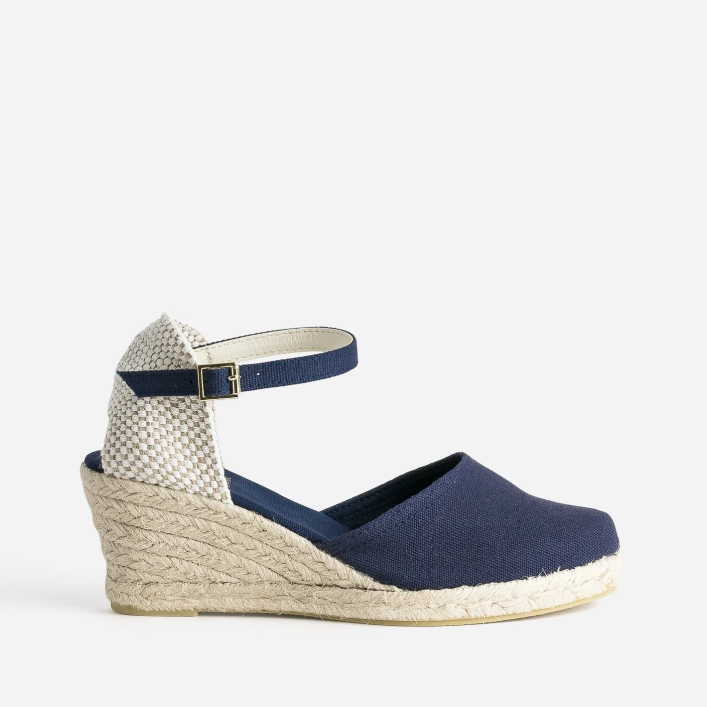 Espadrille compensée marine en toile^Eram Sale