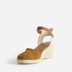 Espadrille compensée cuir velours éco-conçu^Eram Sale