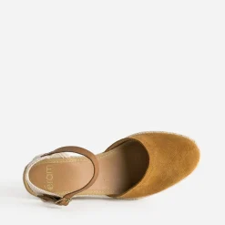 Espadrille compensée cuir velours éco-conçu^Eram Sale