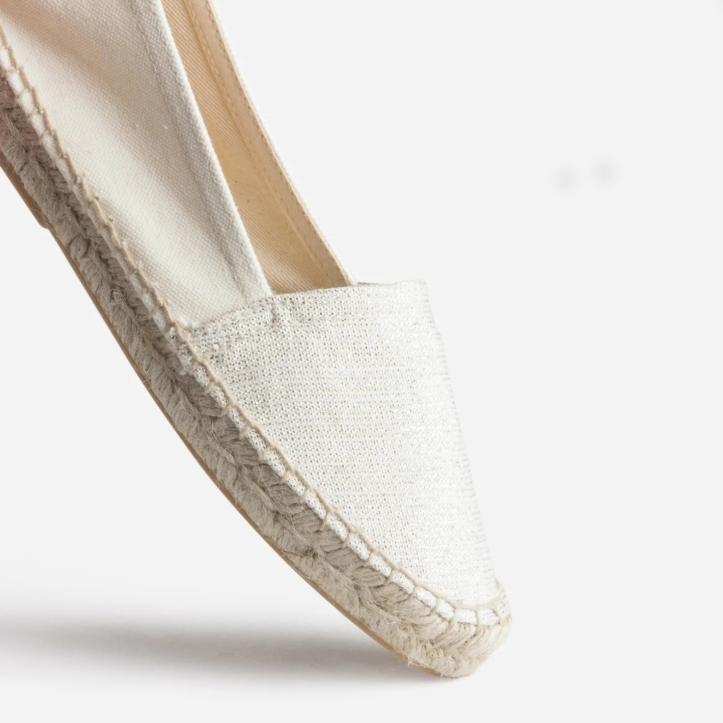 Espadrille écrue et ée toile^Eram Sale