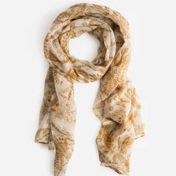 Foulard camel à motif cachemire floral^Eram Discount