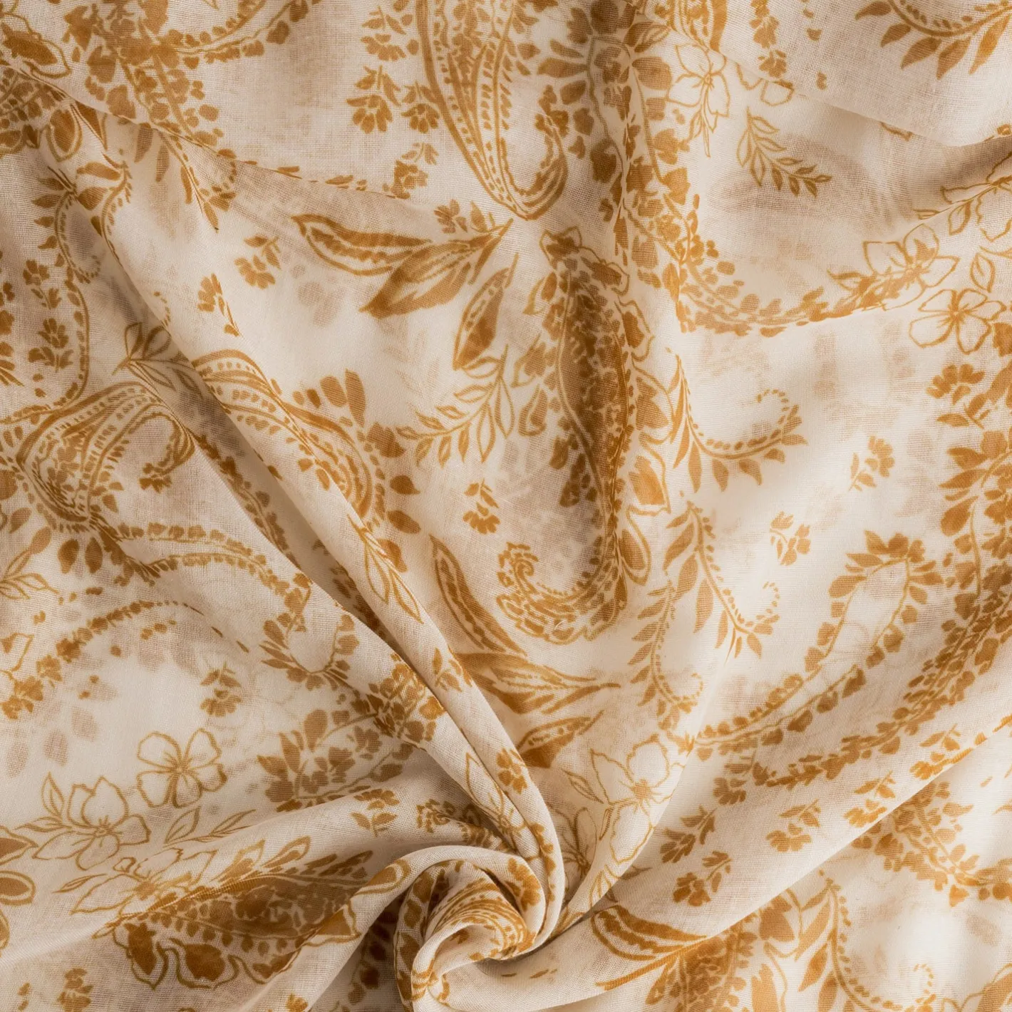 Foulard camel à motif cachemire floral^Eram Discount