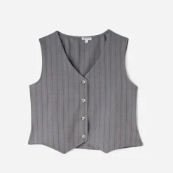 Gilet de costume rayures tennis^Texto New