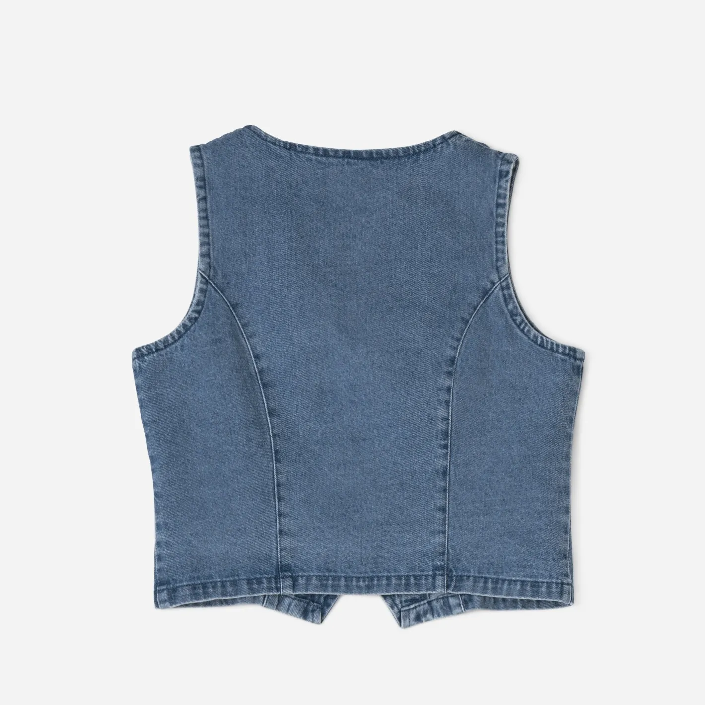 Gilet sans manches en jean^Texto Best