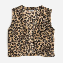 Gilet à motif léopard^Texto Sale