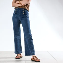 Jean denim à pont^Texto New