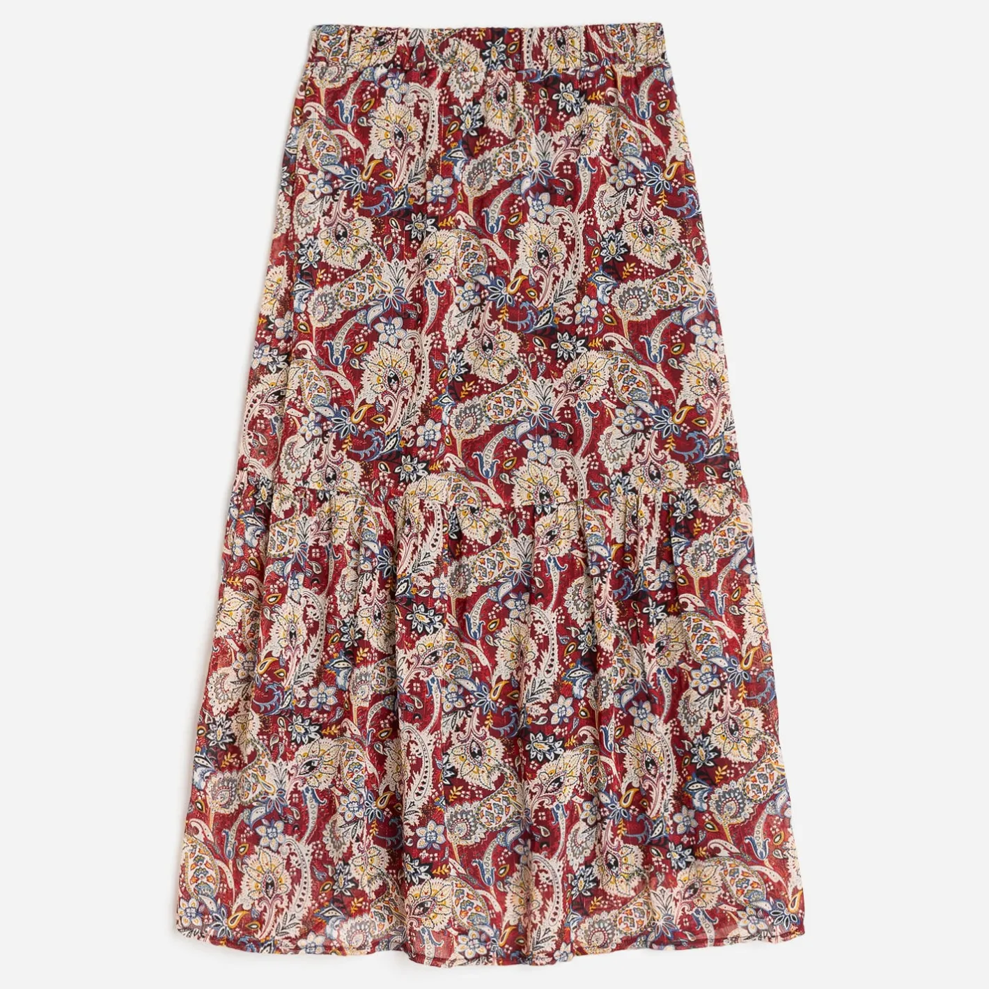 Jupe longue à motif cachemire floral^Texto Clearance