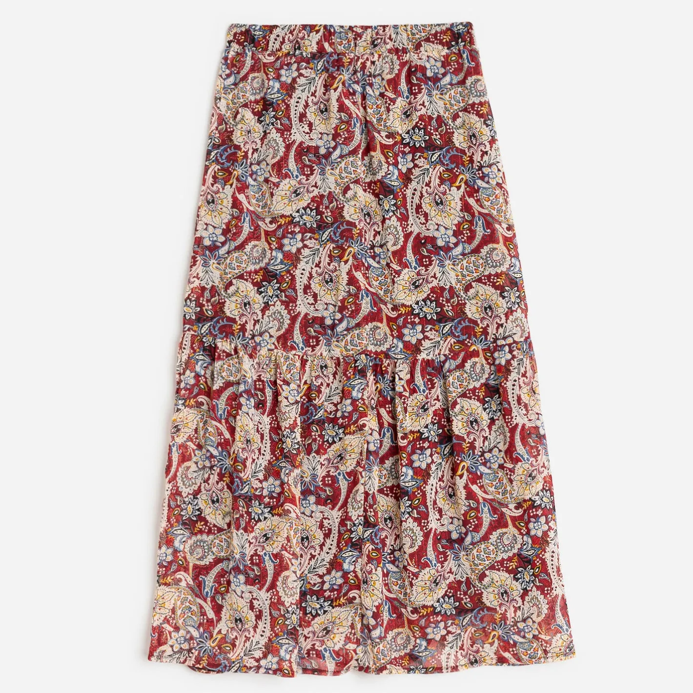 Jupe longue à motif cachemire floral^Texto Clearance
