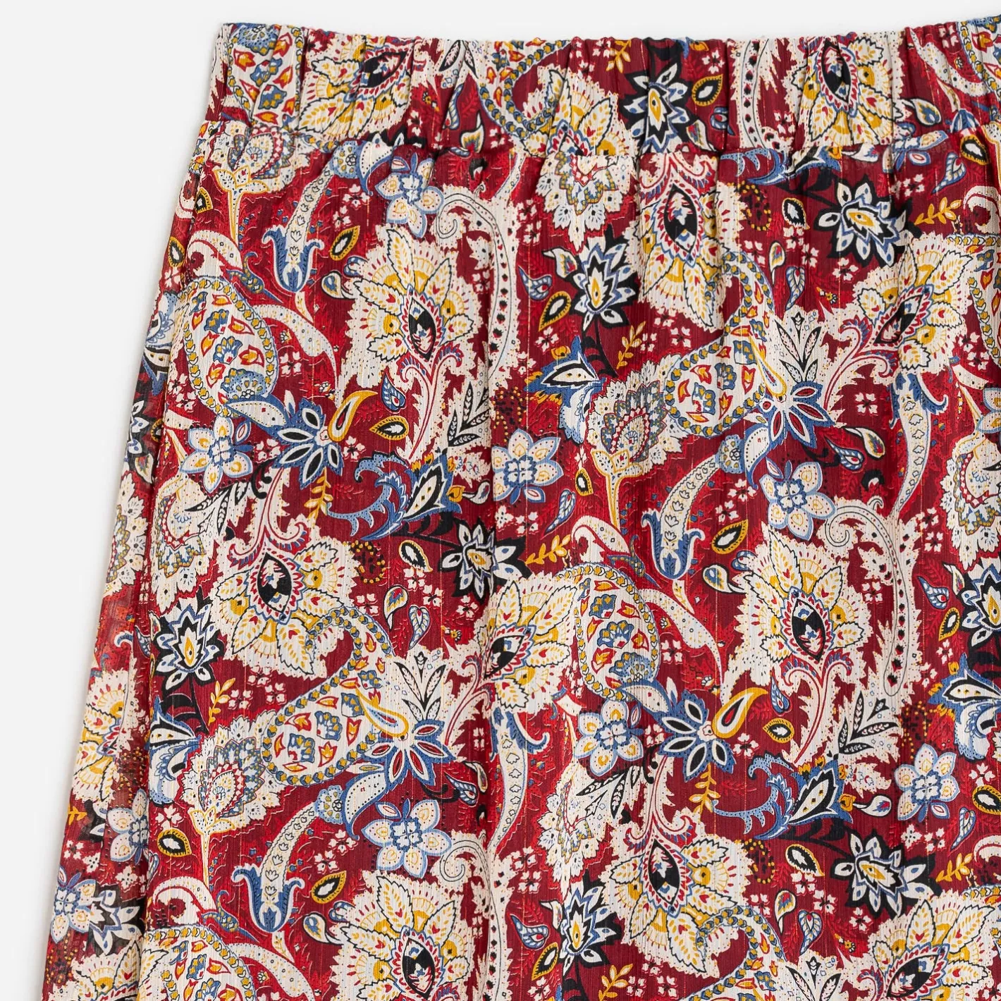 Jupe longue à motif cachemire floral^Texto Clearance