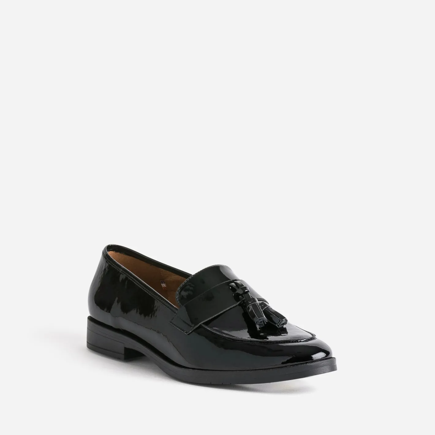 Mocassin à glands verni en cuir^Eram Flex Outlet