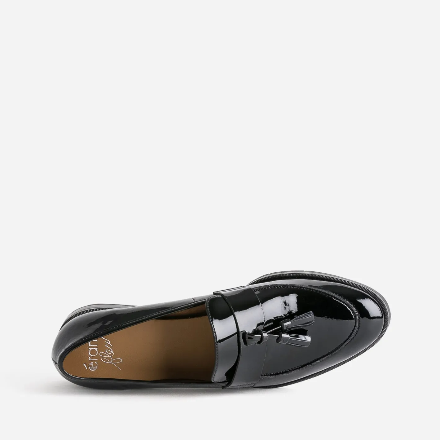 Mocassin à glands verni en cuir^Eram Flex Outlet