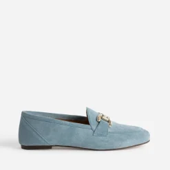 Mocassin baby blue en cuir velours^Eram Sale