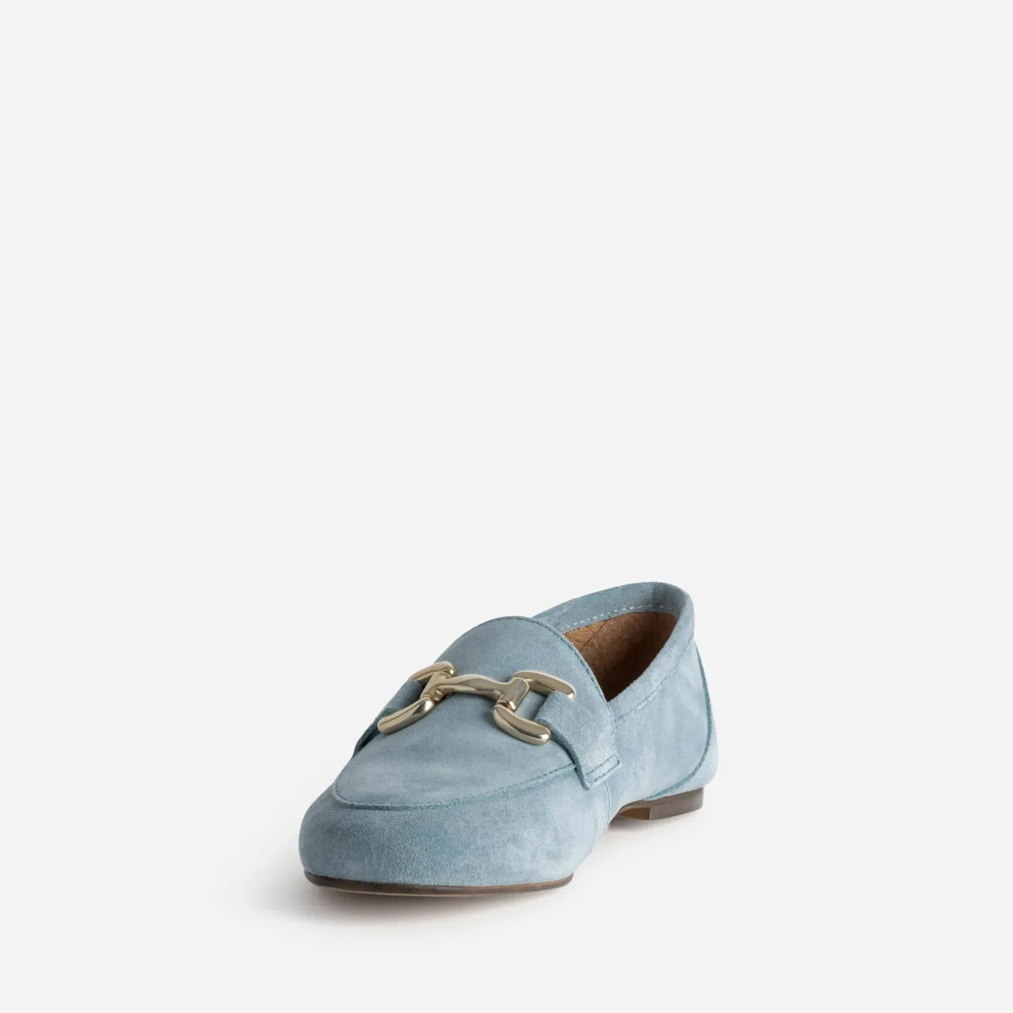 Mocassin baby blue en cuir velours^Eram Sale