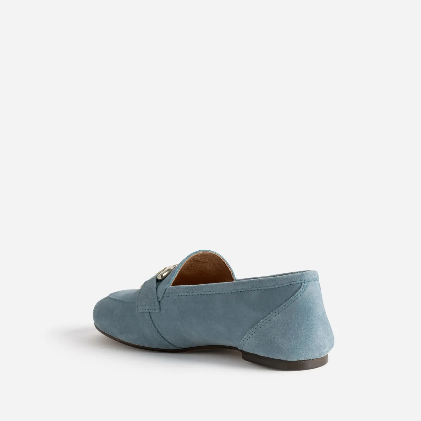 Mocassin baby blue en cuir velours^Eram Sale