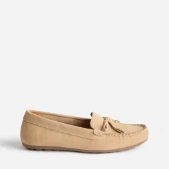Mocassin cuir velours petit nœud^Eram Clearance