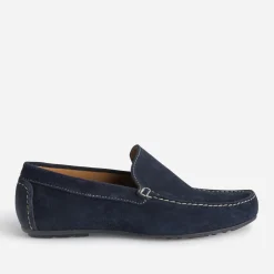 Mocassin bleu en cuir velours^Eram Sale