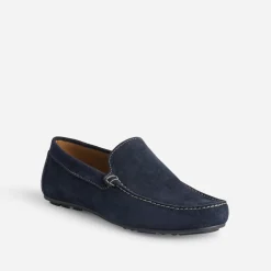 Mocassin bleu en cuir velours^Eram Sale