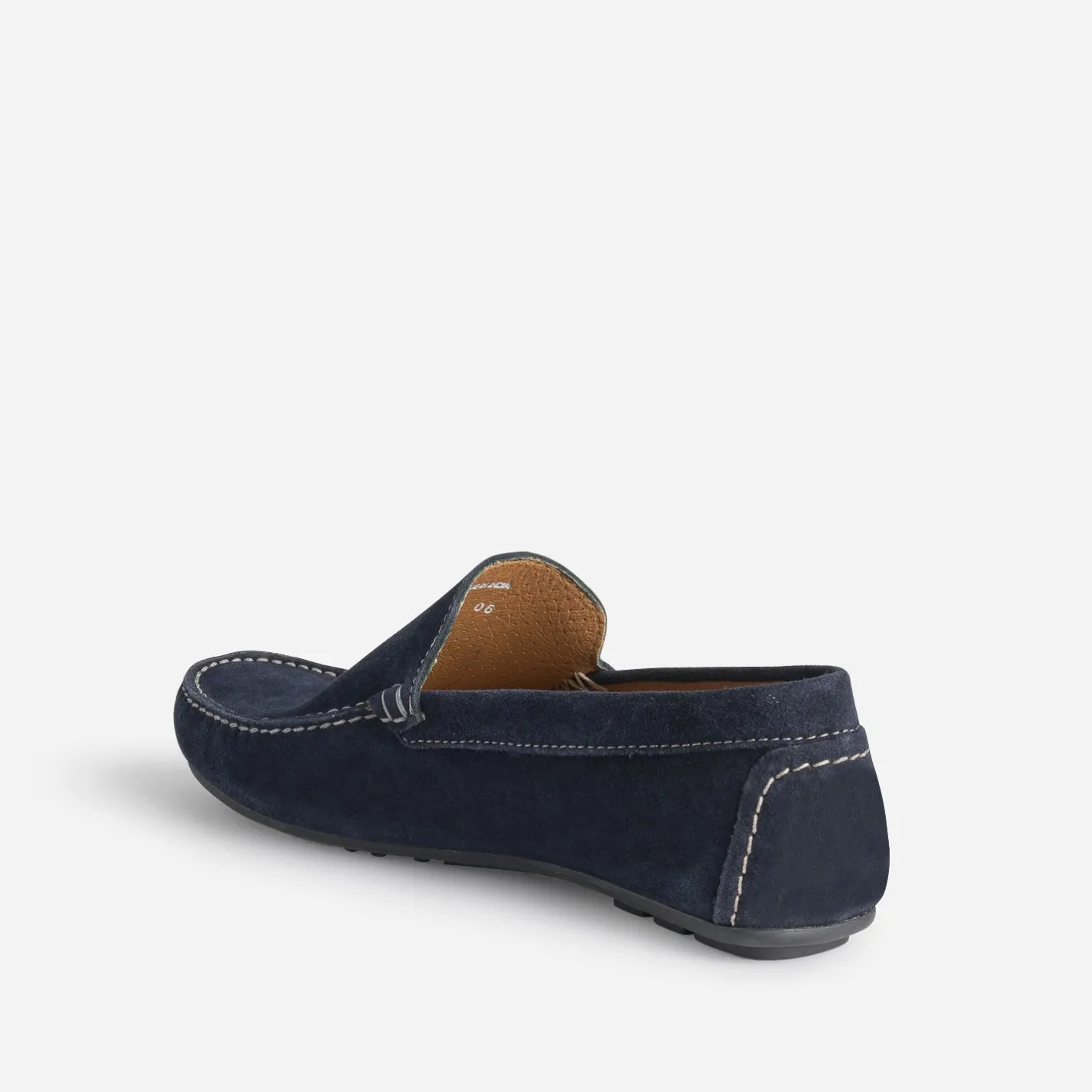 Mocassin bleu en cuir velours^Eram Sale
