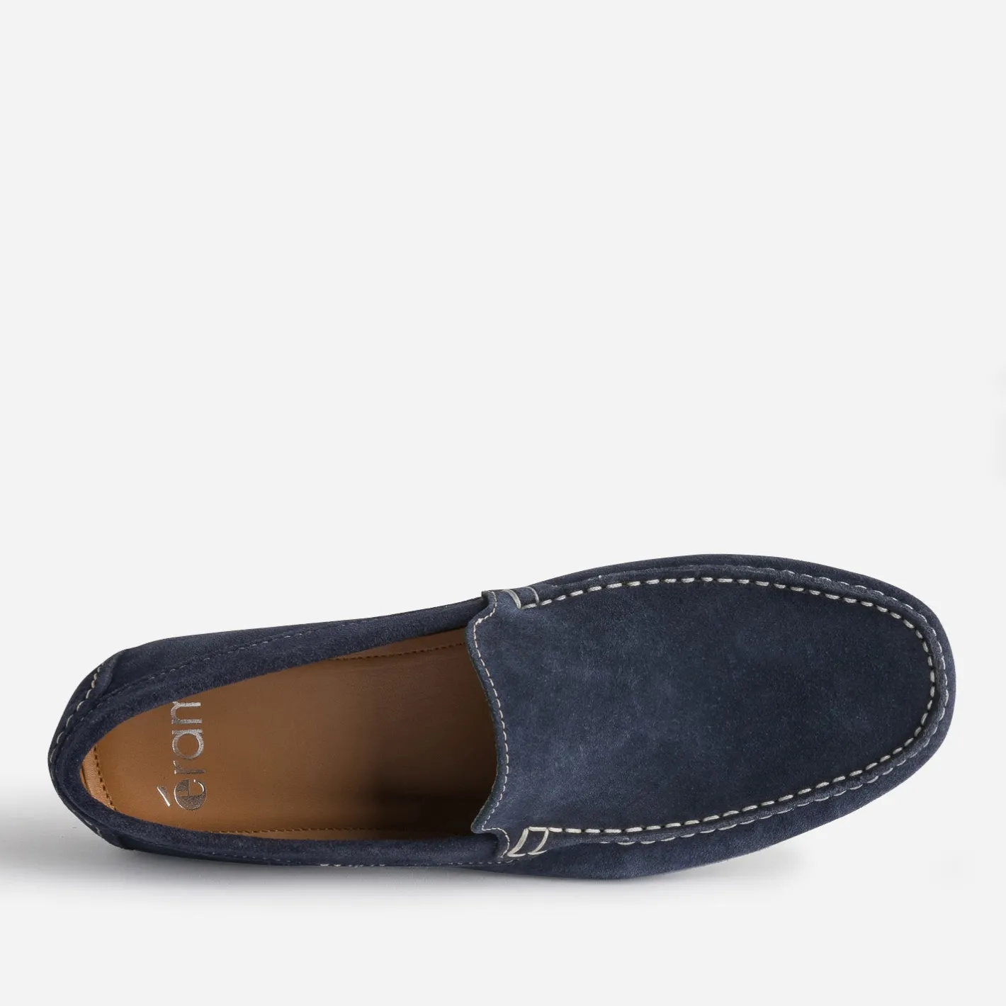 Mocassin bleu en cuir velours^Eram Sale