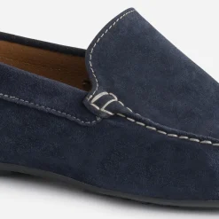 Mocassin bleu en cuir velours^Eram Sale