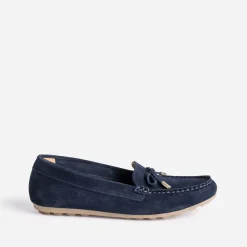 Mocassin bleu en cuir velours^Eram Clearance