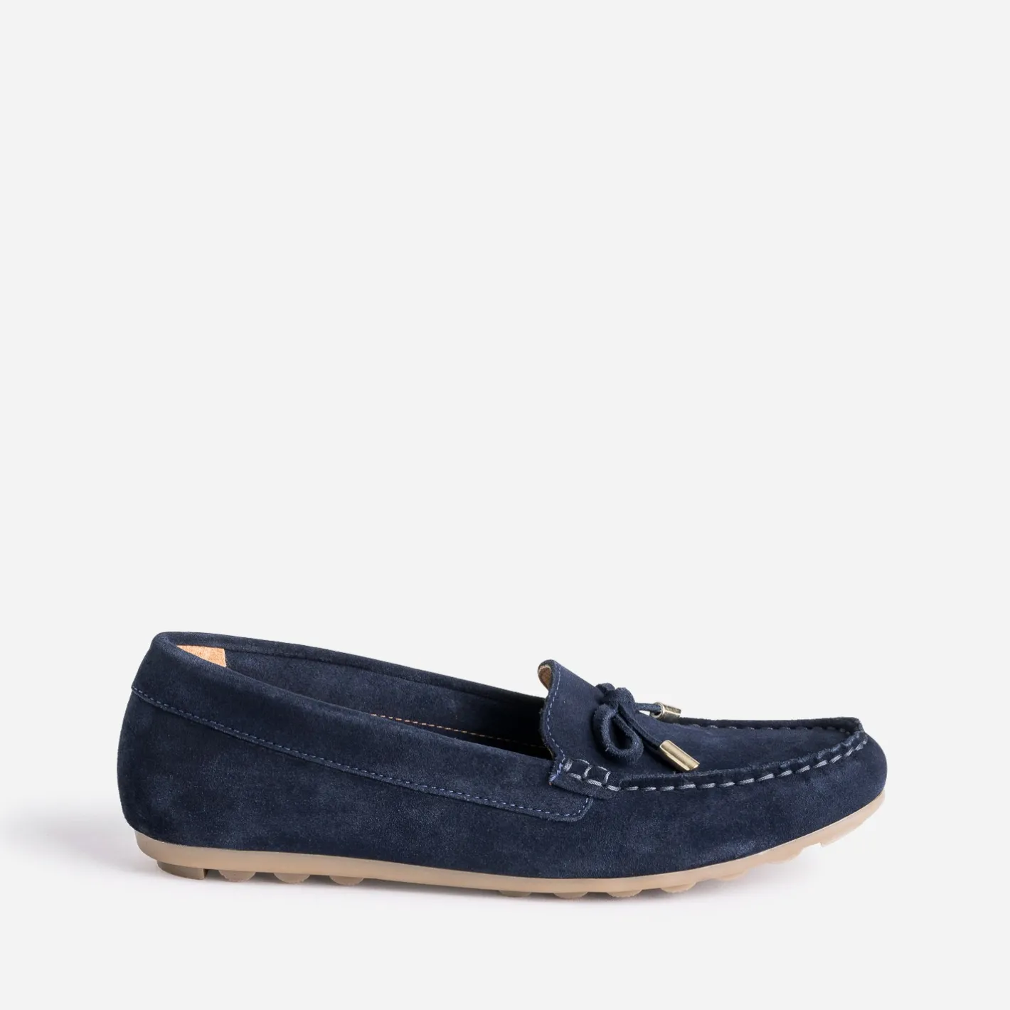 Mocassin bleu en cuir velours^Eram Clearance