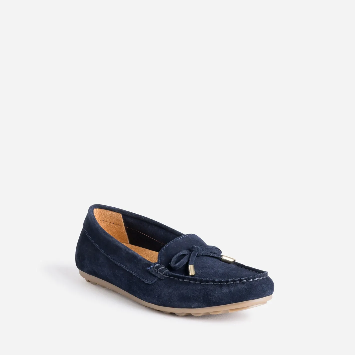 Mocassin bleu en cuir velours^Eram Clearance