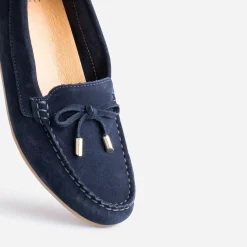 Mocassin bleu en cuir velours^Eram Clearance