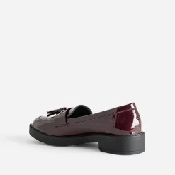 Mocassin bordeaux verni à pampilles^Eram Online