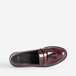 Mocassin bordeaux verni à pampilles^Eram Online