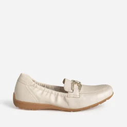 Mocassin beige clair cuir^Caprice Hot