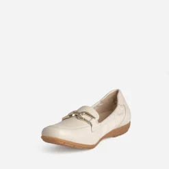 Mocassin beige clair cuir^Caprice Hot