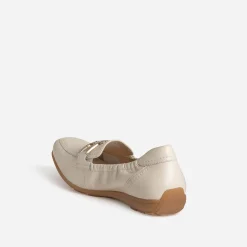 Mocassin beige clair cuir^Caprice Hot