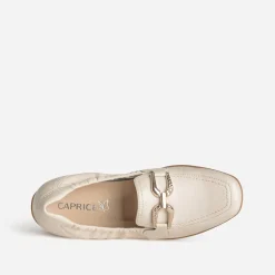 Mocassin beige clair cuir^Caprice Hot