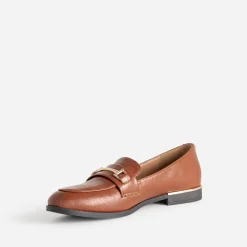 Mocassin cognac détails dorés^Eram