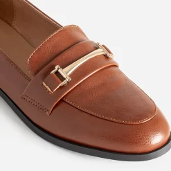 Mocassin cognac détails dorés^Eram