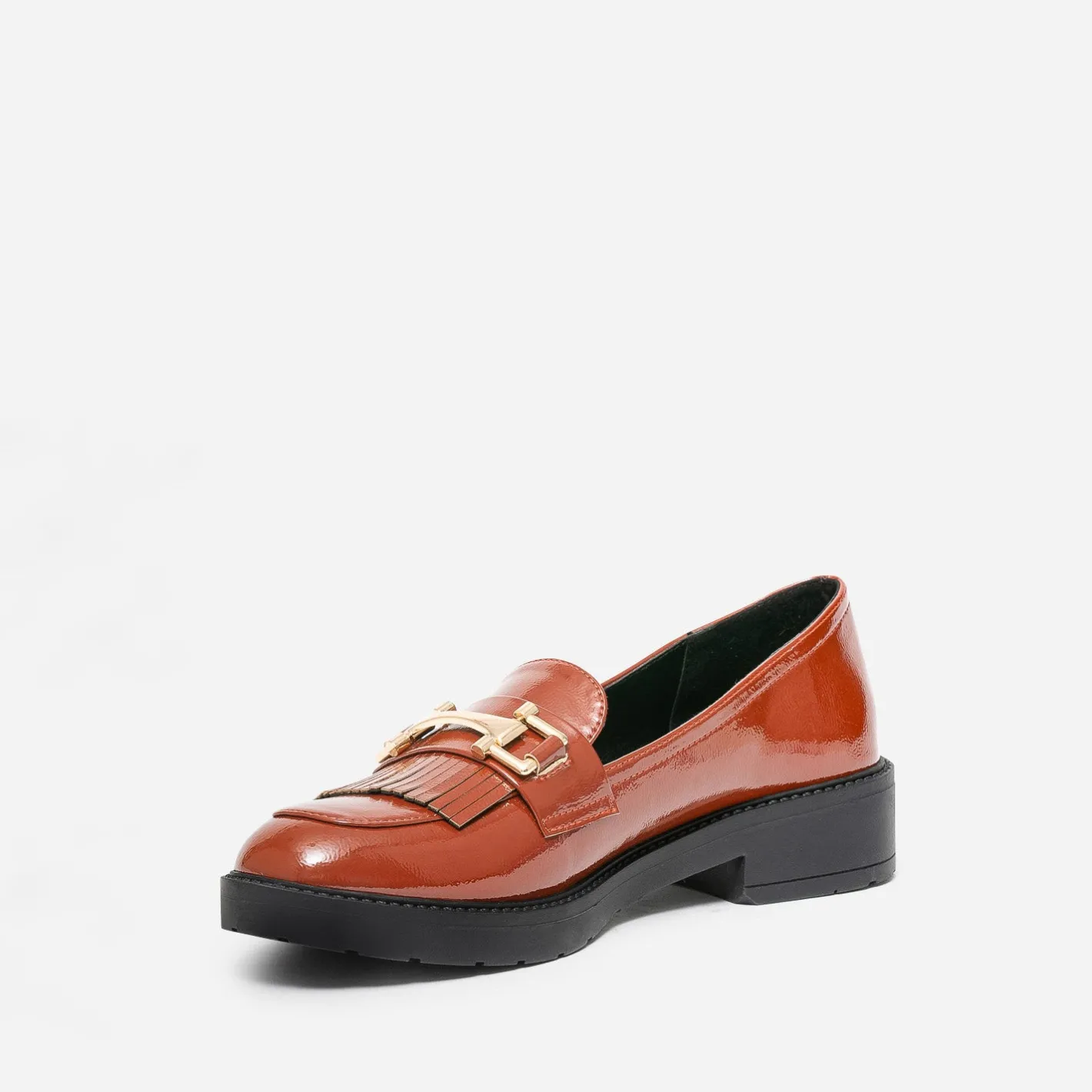 Mocassin verni à franges^Eram Online