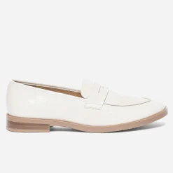 Mocassin écru cuir verni^Eram Flex
