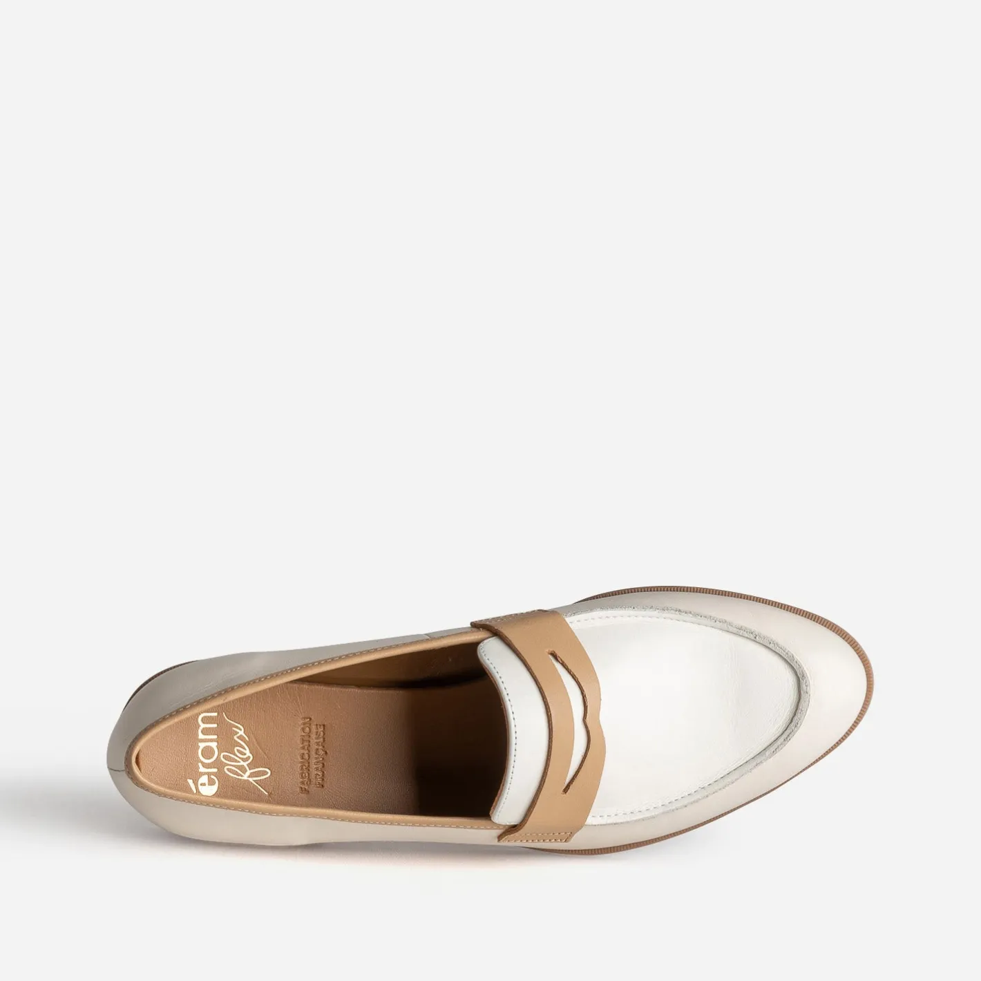Mocassin écru et cuir^Eram Flex Online