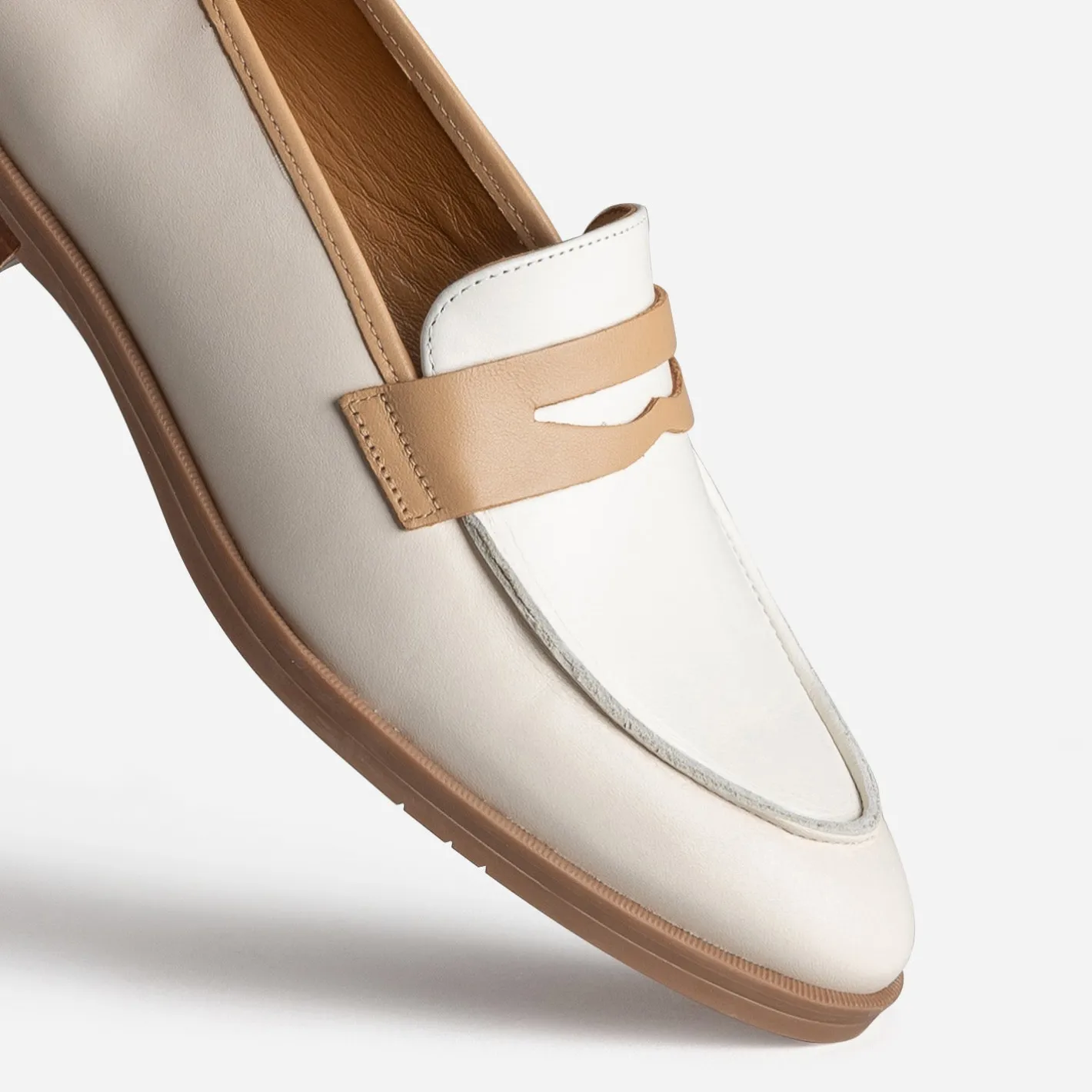 Mocassin écru et cuir^Eram Flex Online