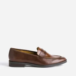 Mocassin foncé en cuir^Eram Flex Online
