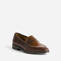 Mocassin foncé en cuir^Eram Flex Online