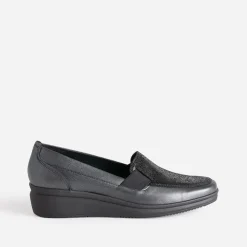 Mocassin gris en cuir^FRANCE ARNO