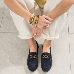 Mocassin cuir velours^Eram Discount