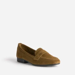 Mocassin marron en cuir velours^Eram Clearance