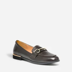 Mocassin verni embossé effet python^Eram Best