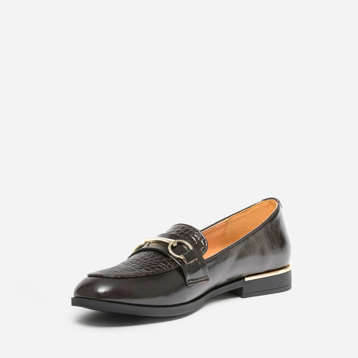 Mocassin verni embossé effet python^Eram Best