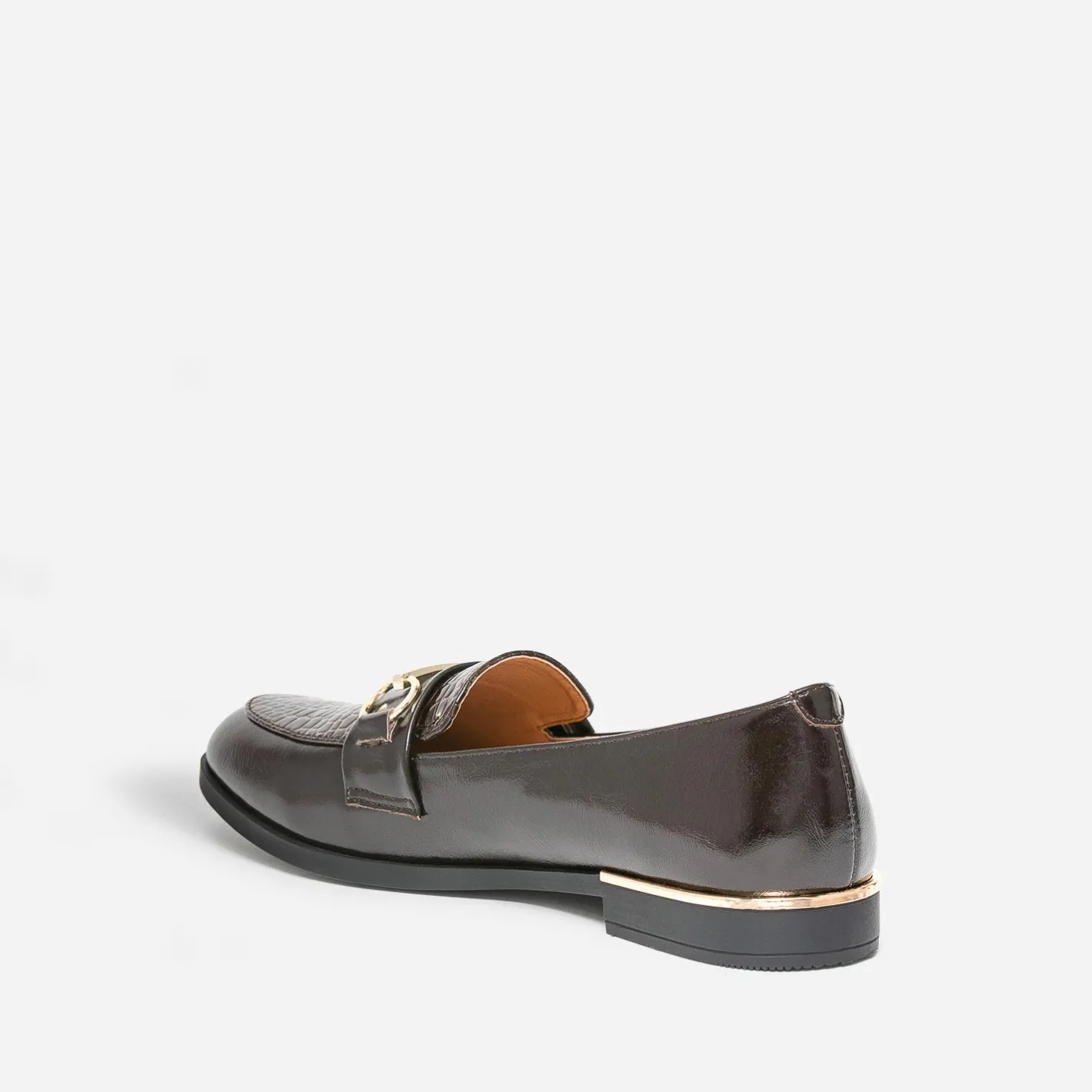 Mocassin verni embossé effet python^Eram Best