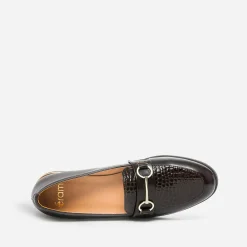 Mocassin verni embossé effet python^Eram Best